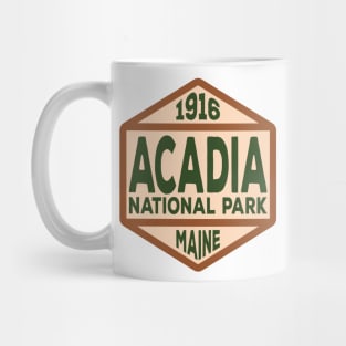 Acadia National Park badge Mug